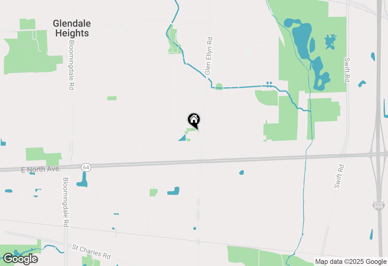 Map of 554 Lynn Court #A, Glendale Heights, IL 60139