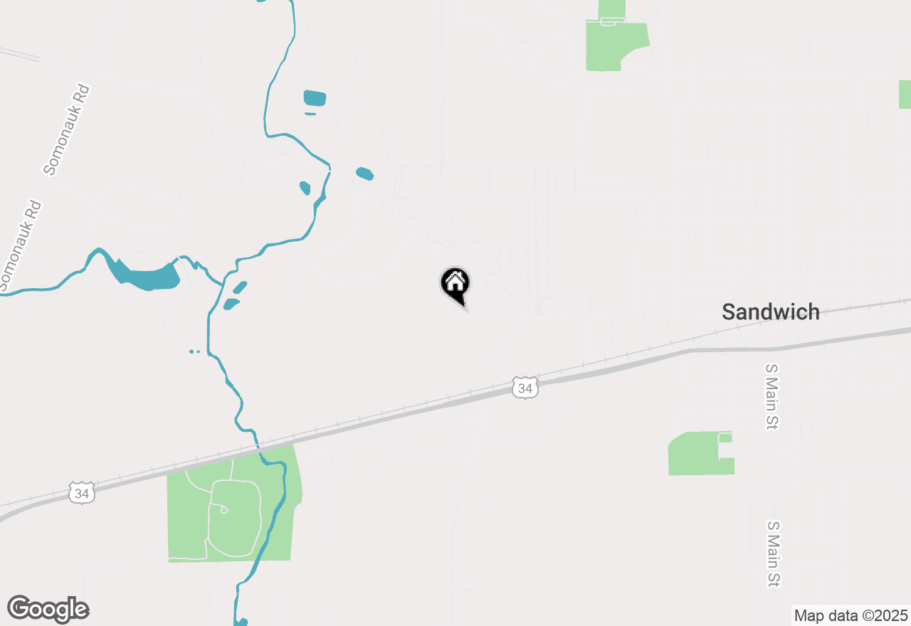 Map of 1352 Lauren Drive, Sandwich, IL 60548