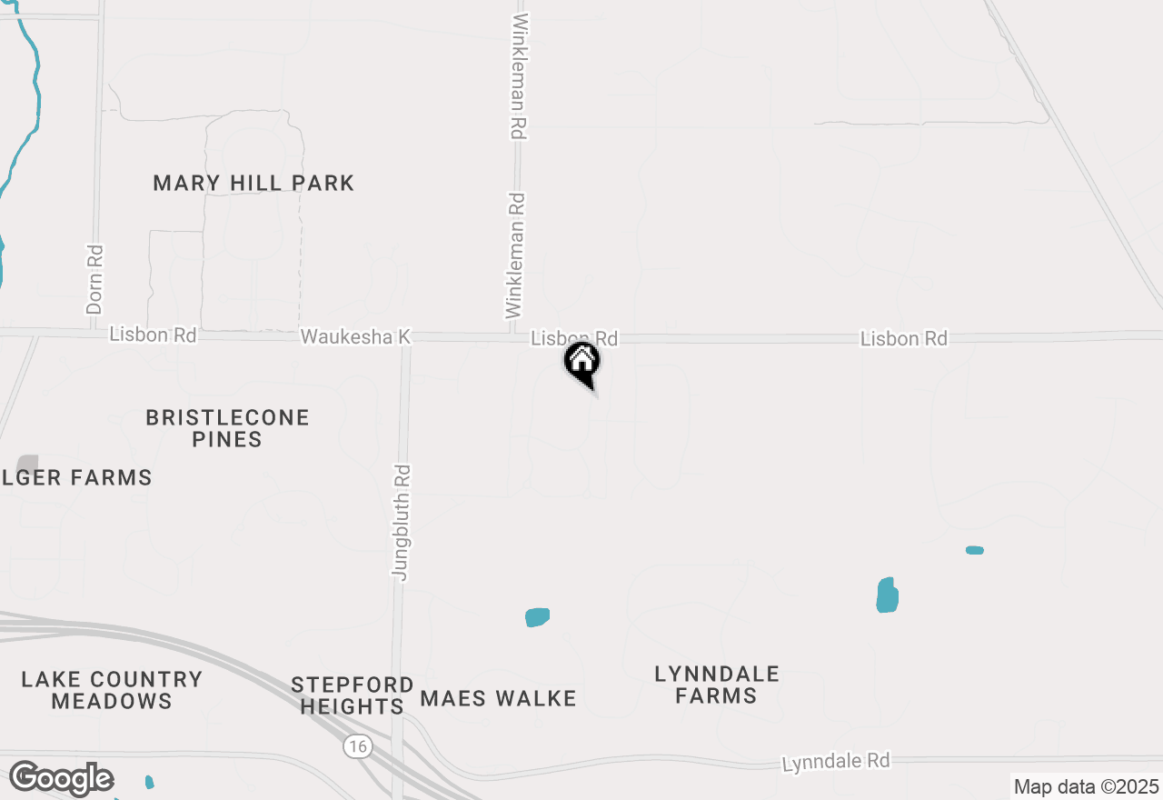 Map of 1671 Whistling Hill Cir, Hartland, WI 53029