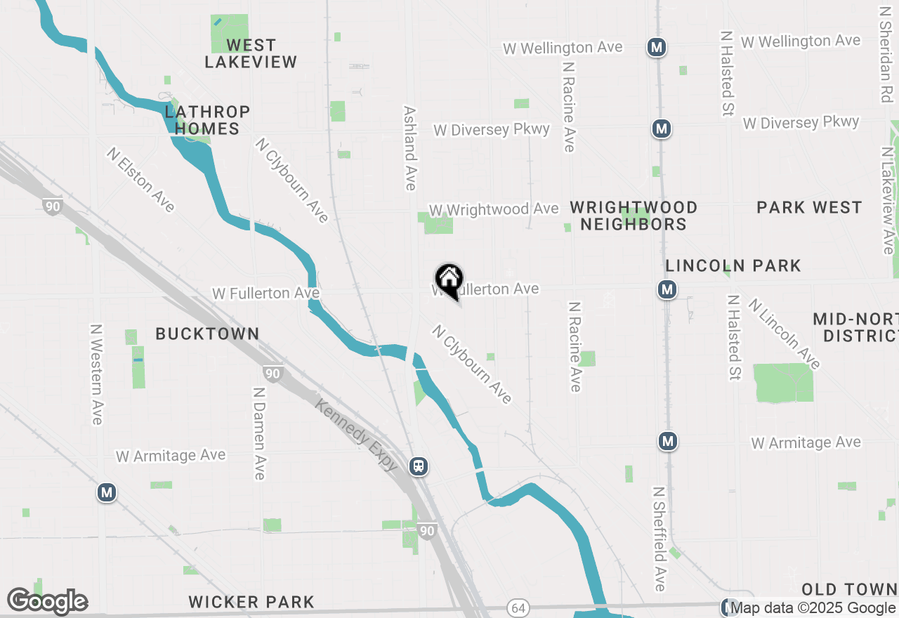 Map of 2330 N Greenview Avenue #2R, Chicago, IL 60614