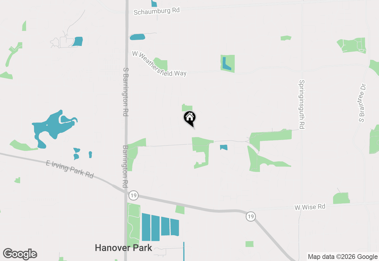 Map of 7855 Kensington Lane, Hanover Park, IL 60133