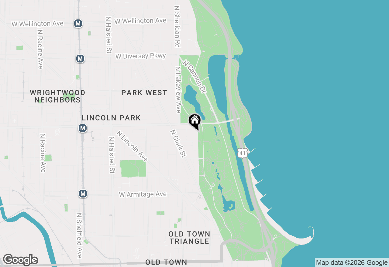 Map of 2330 N Lincoln Park West #2C, Chicago, IL 60614