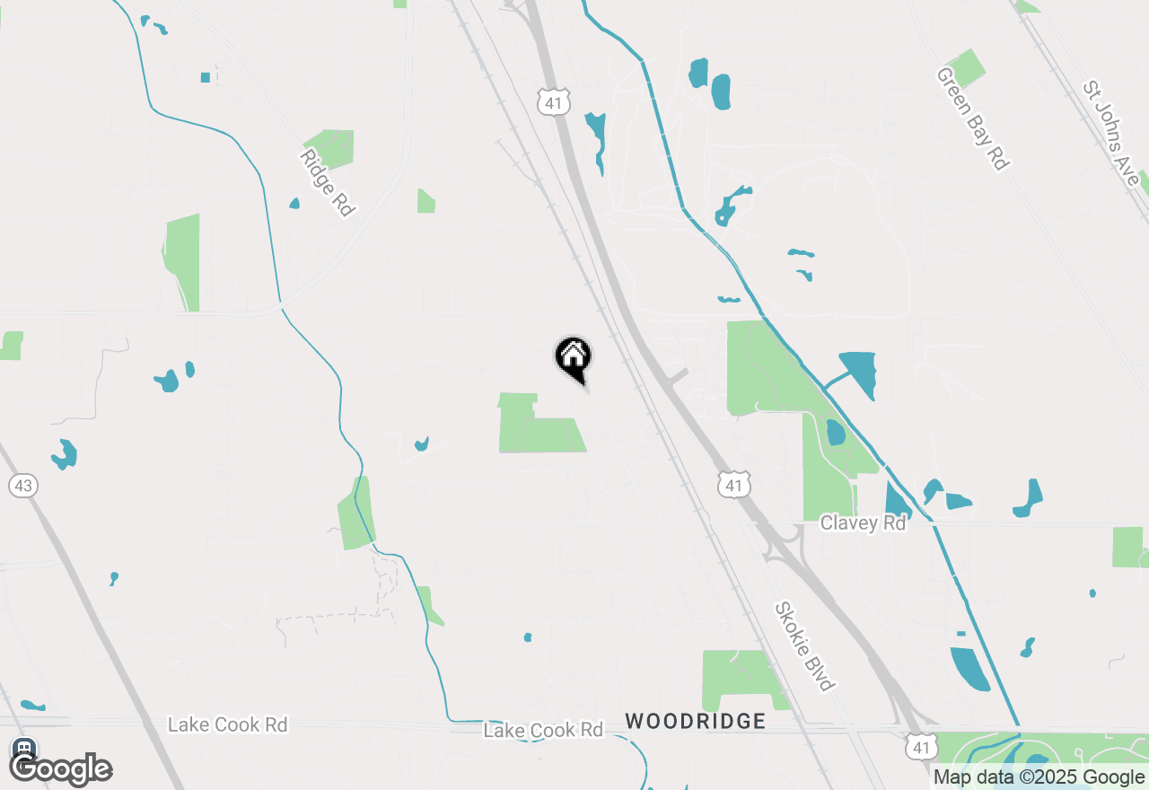 Map of 645 Ridge Road, Highland Park, IL 60035