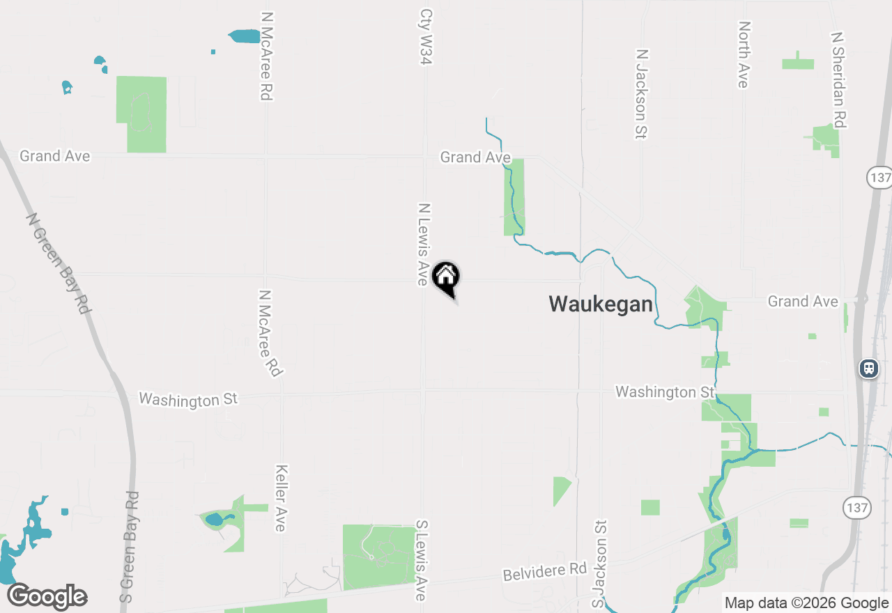 Map of 227 N Elmwood Avenue, Waukegan, IL 60085
