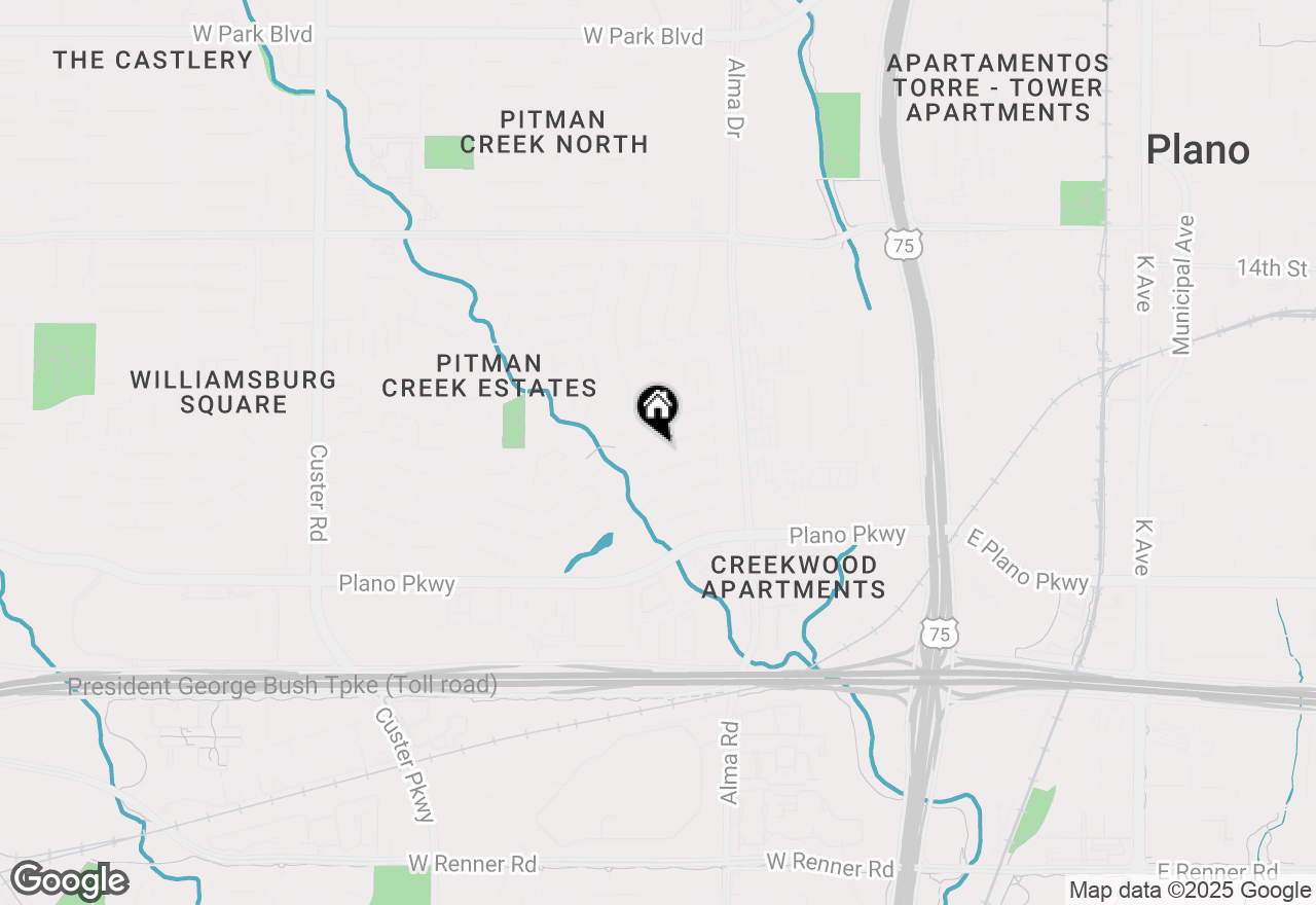Map of 1409 Northridge Drive, Plano, TX 75075