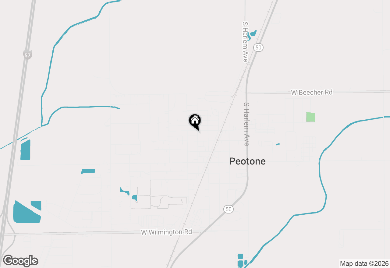 Map of 200 W Crawford Street, Peotone, IL 60468