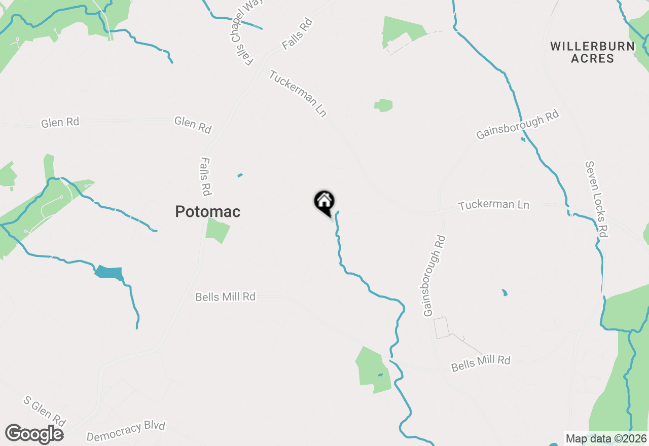 Map of 11220 Willowbrook Drive, Potomac, MD 20854