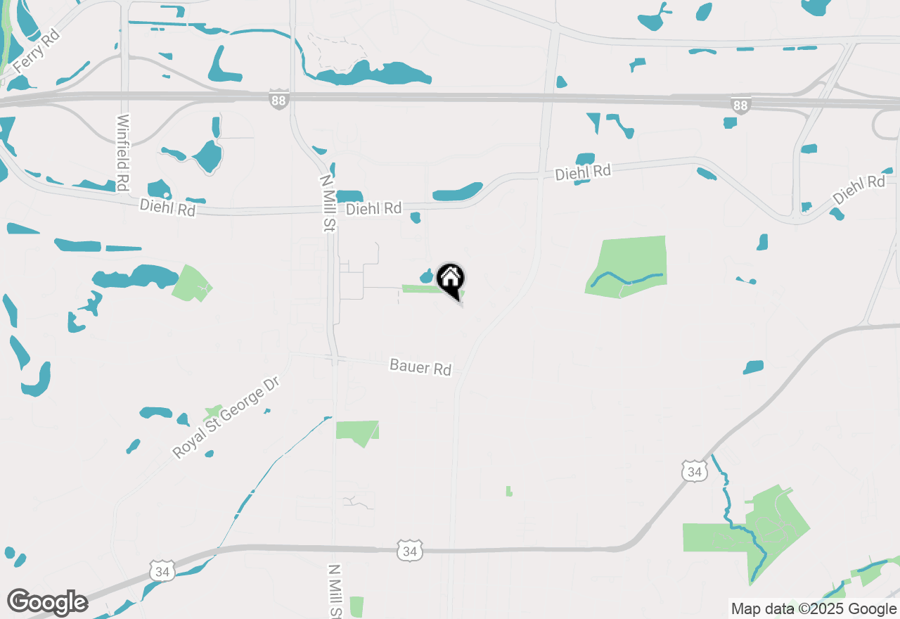 Map of 1558 Apache Drive, Naperville, IL 60563