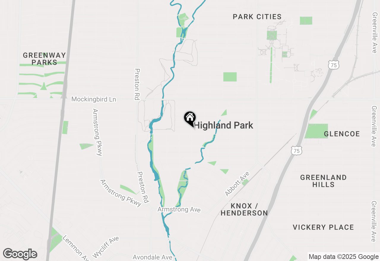 Map of 3800 Beverly Drive, Highland Park, TX 75205