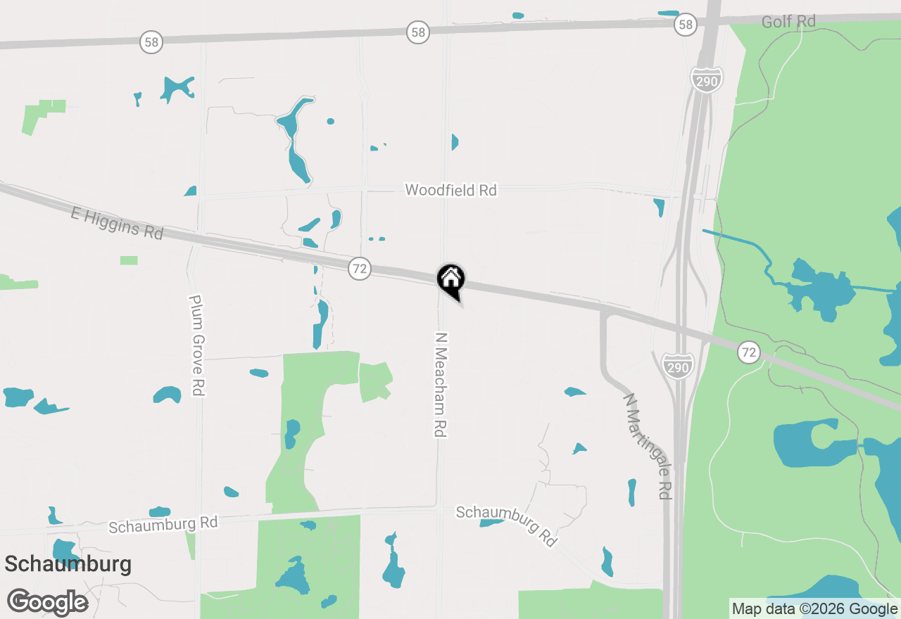 Map of 437 N Meacham Road, Schaumburg, IL 60173