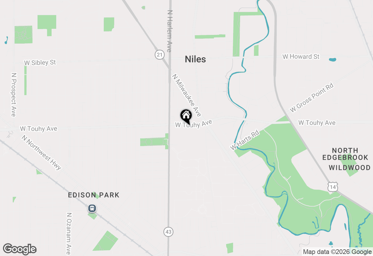 Map of 7091 W Touhy Avenue #505, Niles, IL 60714