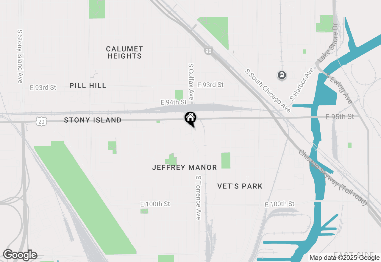 Map of 9556 S Colfax Avenue, Chicago, IL 60617