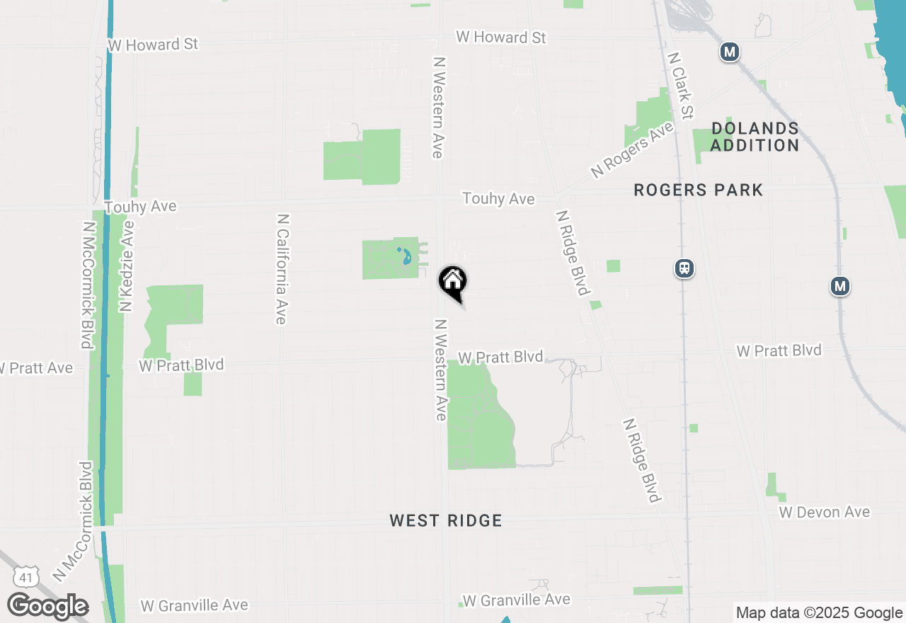 Map of 2347 W Morse Avenue, Chicago, IL 60645