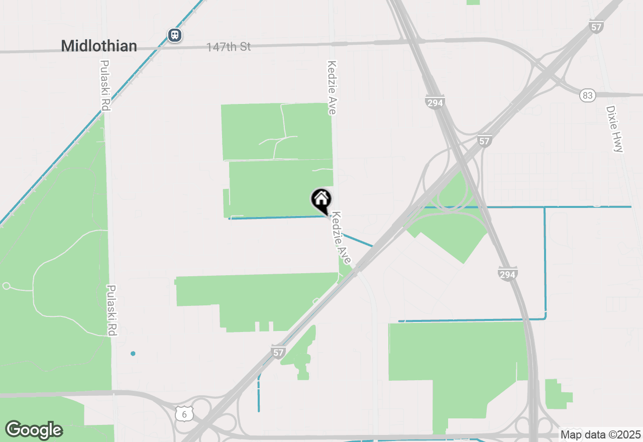 Map of 3236 Roesner Drive, Markham, IL 60428