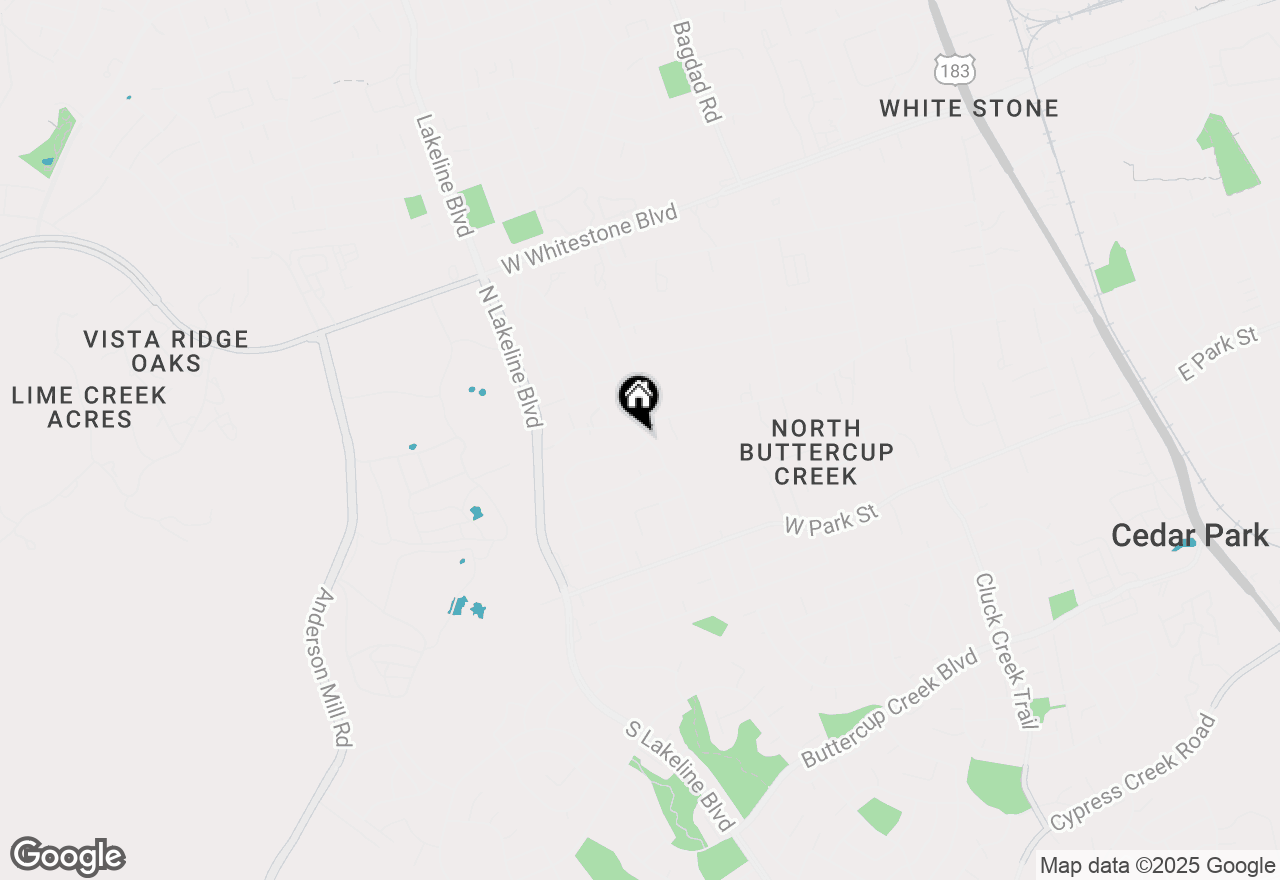 Map of 1401 Deer Run St, Cedar Park, TX 78613