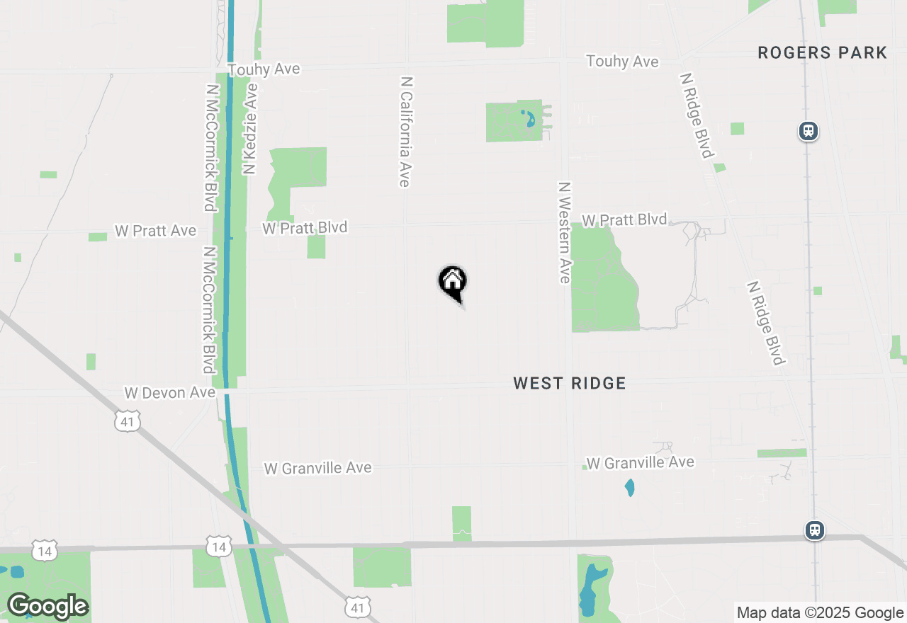 Map of 6551 N Washtenaw Avenue, Chicago, IL 60645