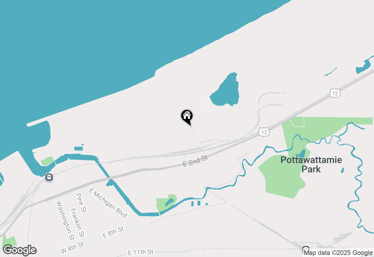 Map of 461 Washington Park Boulevard, Michigan City, IN 46360