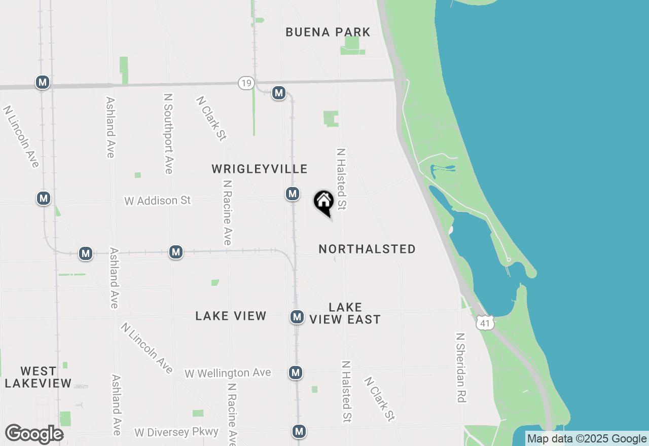 Map of 838 W Cornelia Avenue #1, Chicago, IL 60657