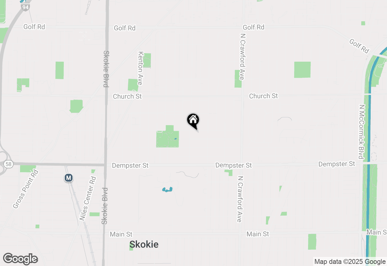 Map of 4253 Grove Street, Skokie, IL 60076