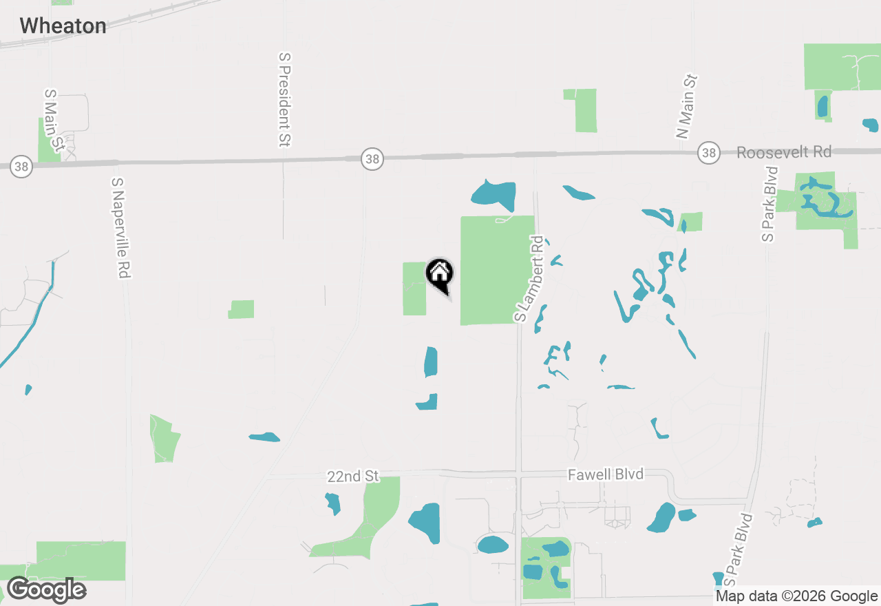 Map of 1338 S Lorraine Road #A, Wheaton, IL 60189