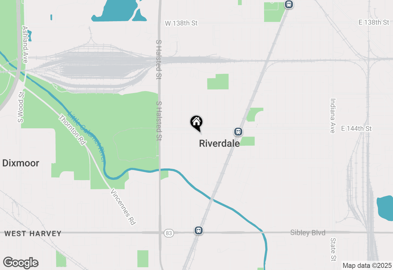 Map of 14413 S Wallace Avenue, Riverdale, IL 60827