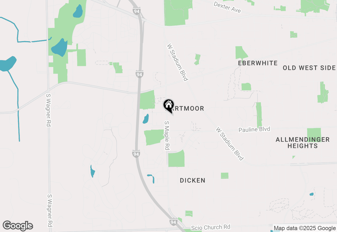 Map of 1053 Bluestem Lane, Ann Arbor, MI 48103