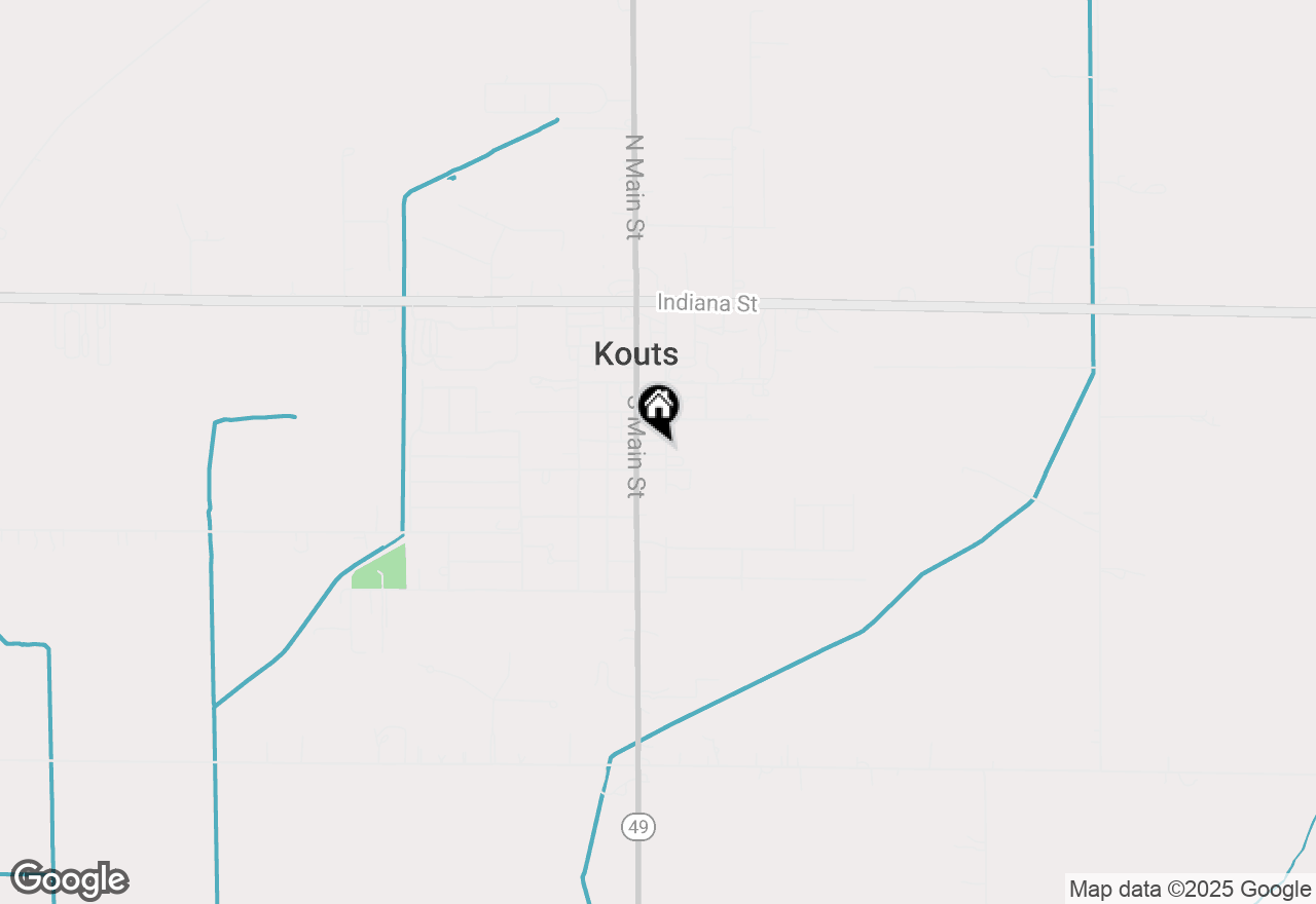 Map of 604 S Maple Street, Kouts, IN 46347