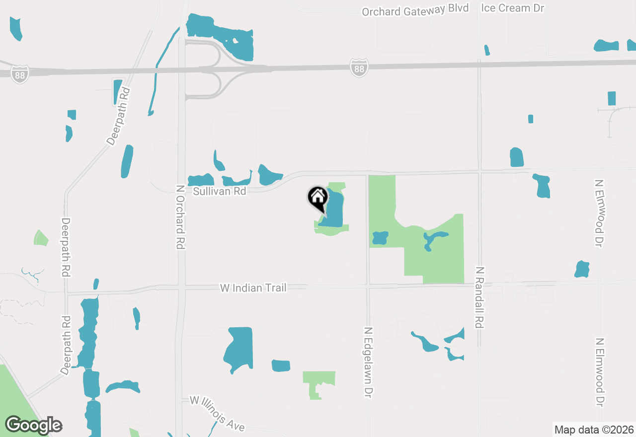 Map of 1451 Elder Drive, Aurora, IL 60506