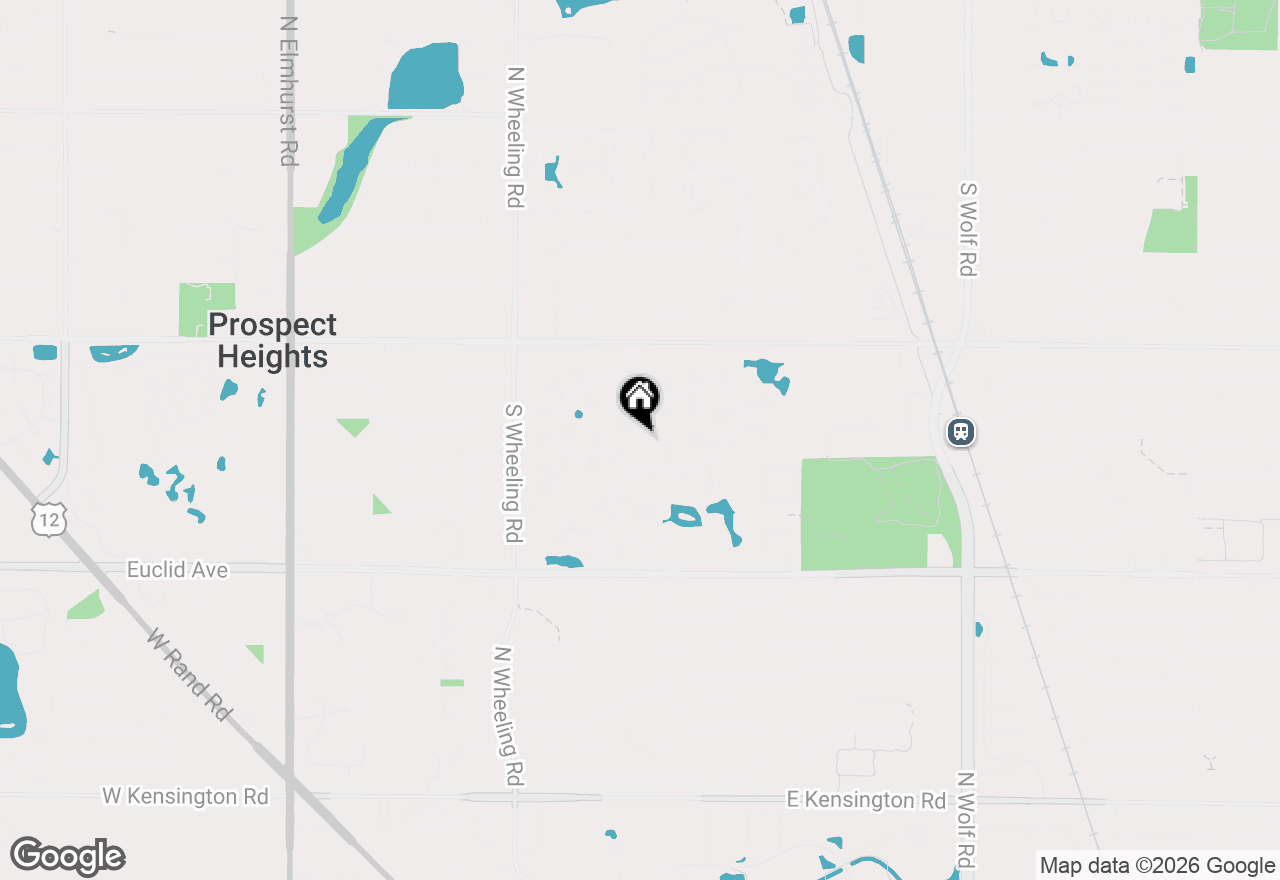 Map of 592 Edinburgh Lane #B, Prospect Heights, IL 60070