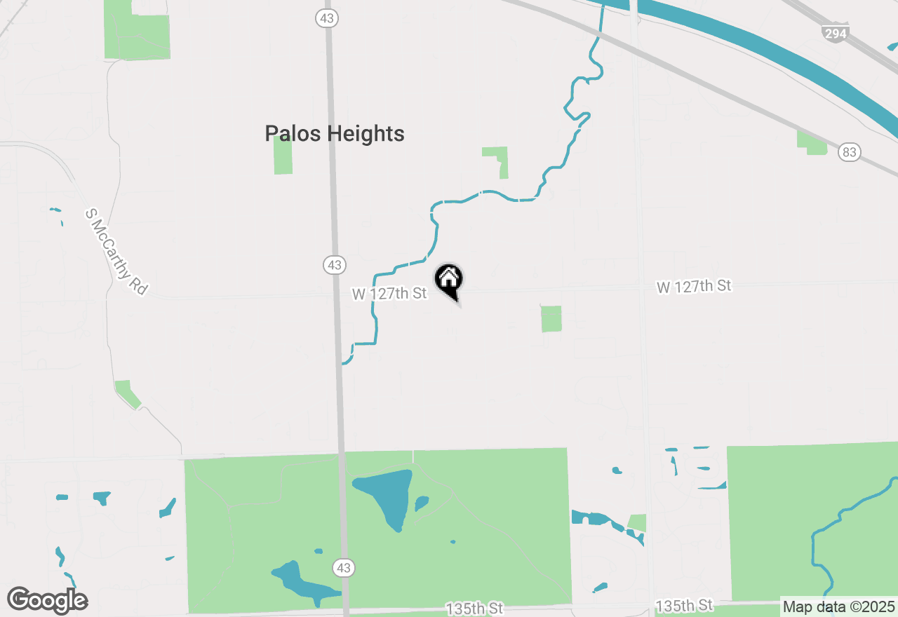 Map of 6840 W Evergreen Avenue, Palos Heights, IL 60463