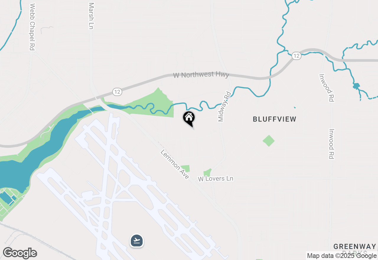 Map of 8645 Labron Avenue, Dallas, TX 75209