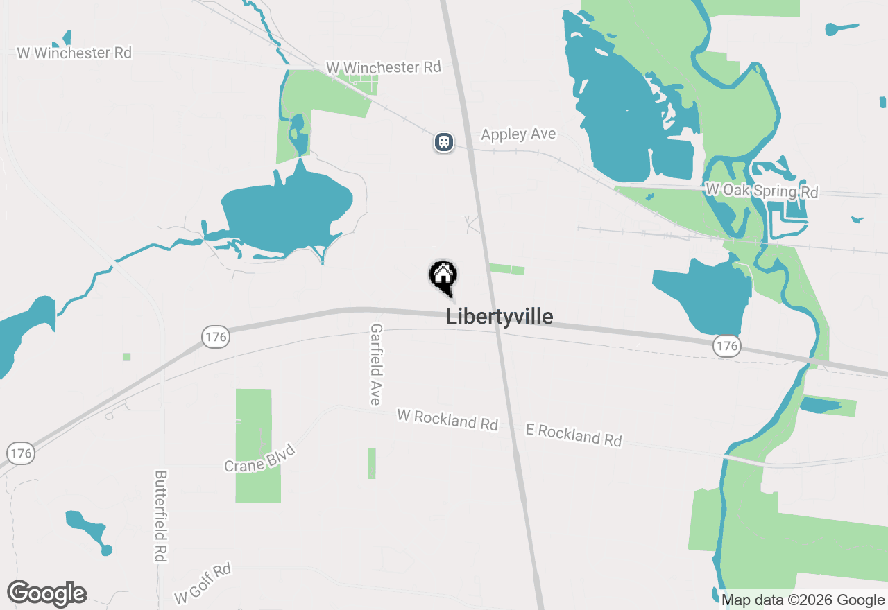 Map of 112 Douglas Avenue, Libertyville, IL 60048