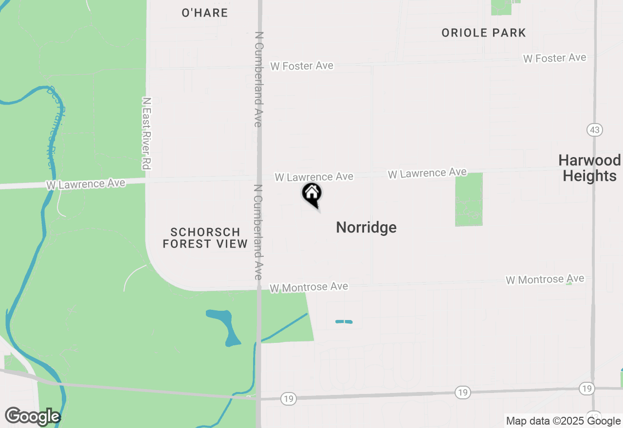 Map of 8200 W Eastwood Avenue, Norridge, IL 60706
