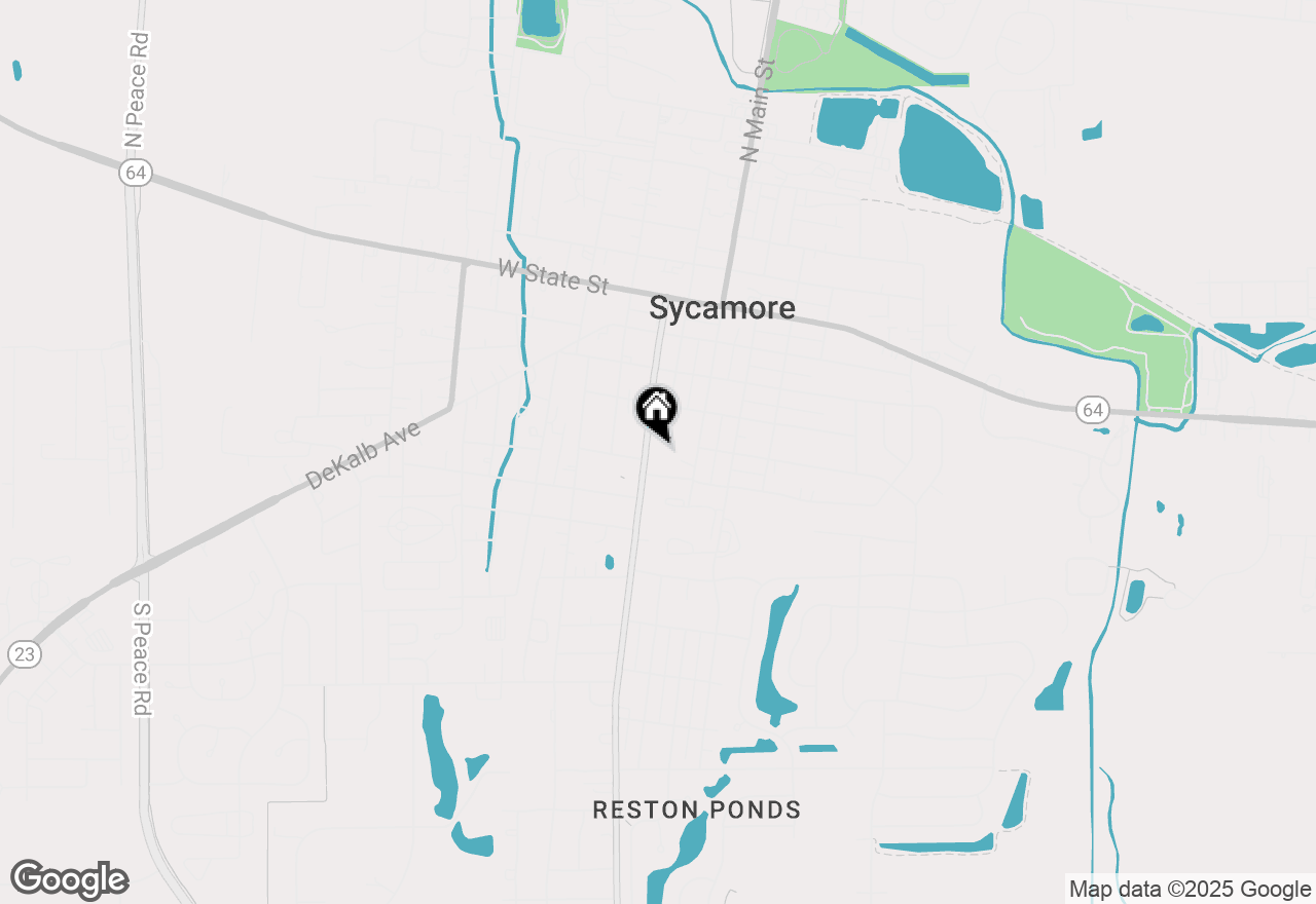 Map of 450 Somonauk Street, Sycamore, IL 60178