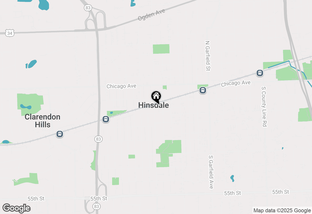 Map of 125 S Madison Street, Hinsdale, IL 60521