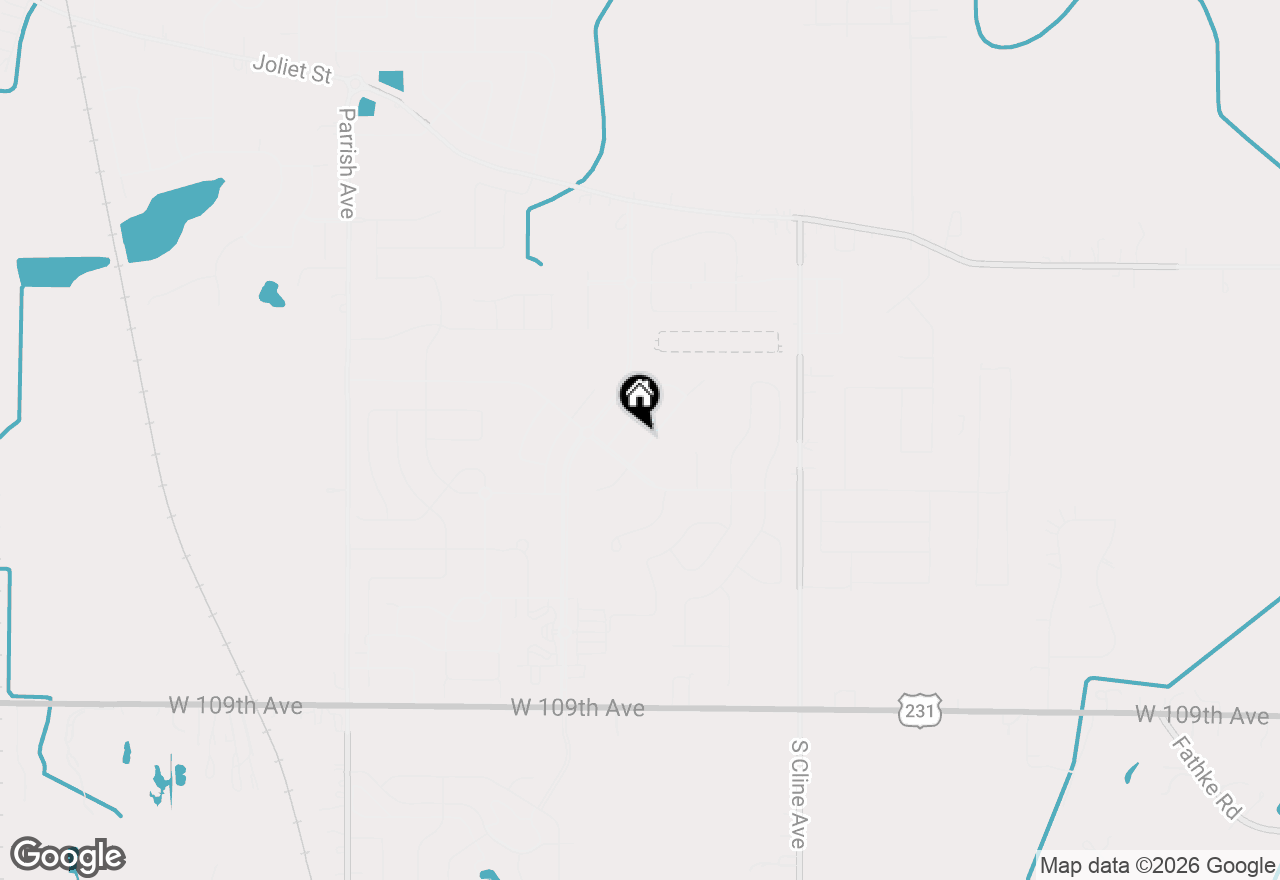 Map of 10406 Silver Maple Drive, St. John, IN 46373