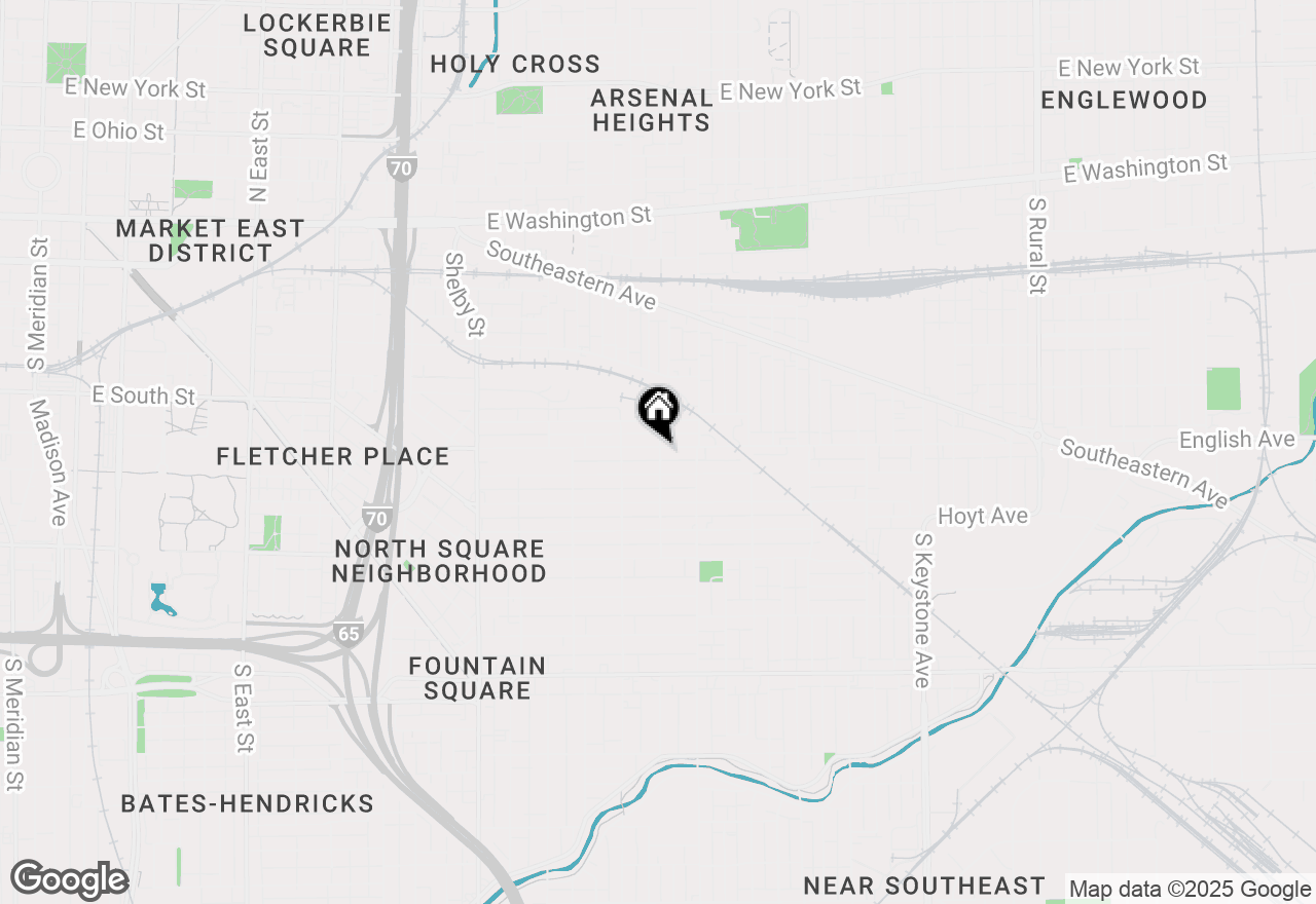 Map of 1555 English Avenue, Indianapolis, IN 46201