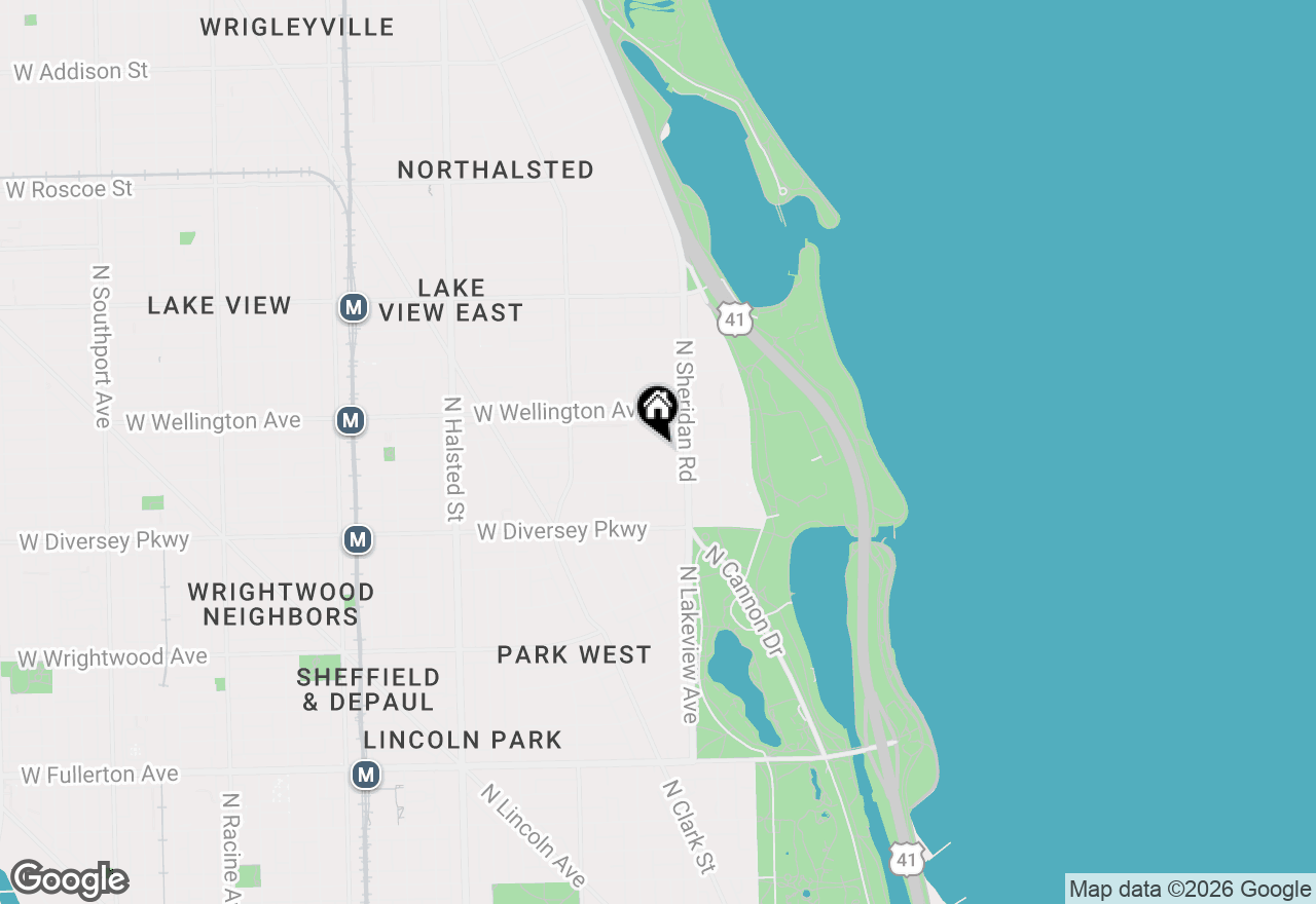 Map of 431 W Oakdale Avenue #8D, Chicago, IL 60657