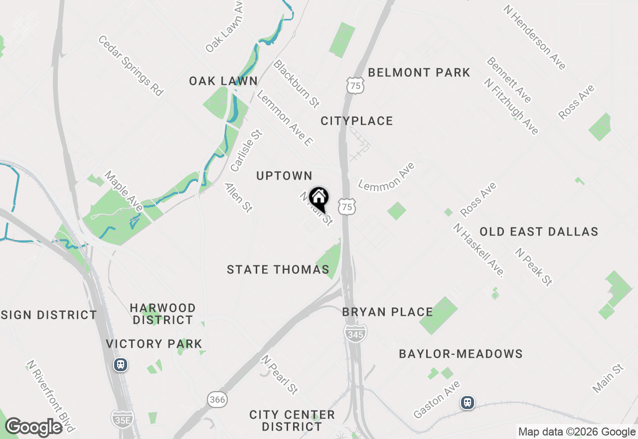 Map of 2411 N Hall Street #38, Dallas, TX 75204