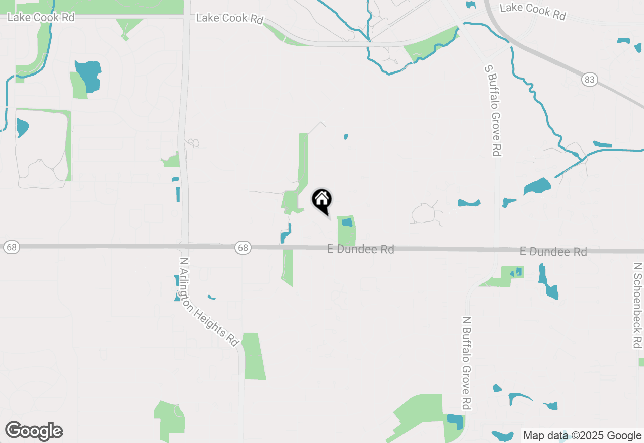 Map of 671 Hapsfield Lane #304, Buffalo Grove, IL 60089