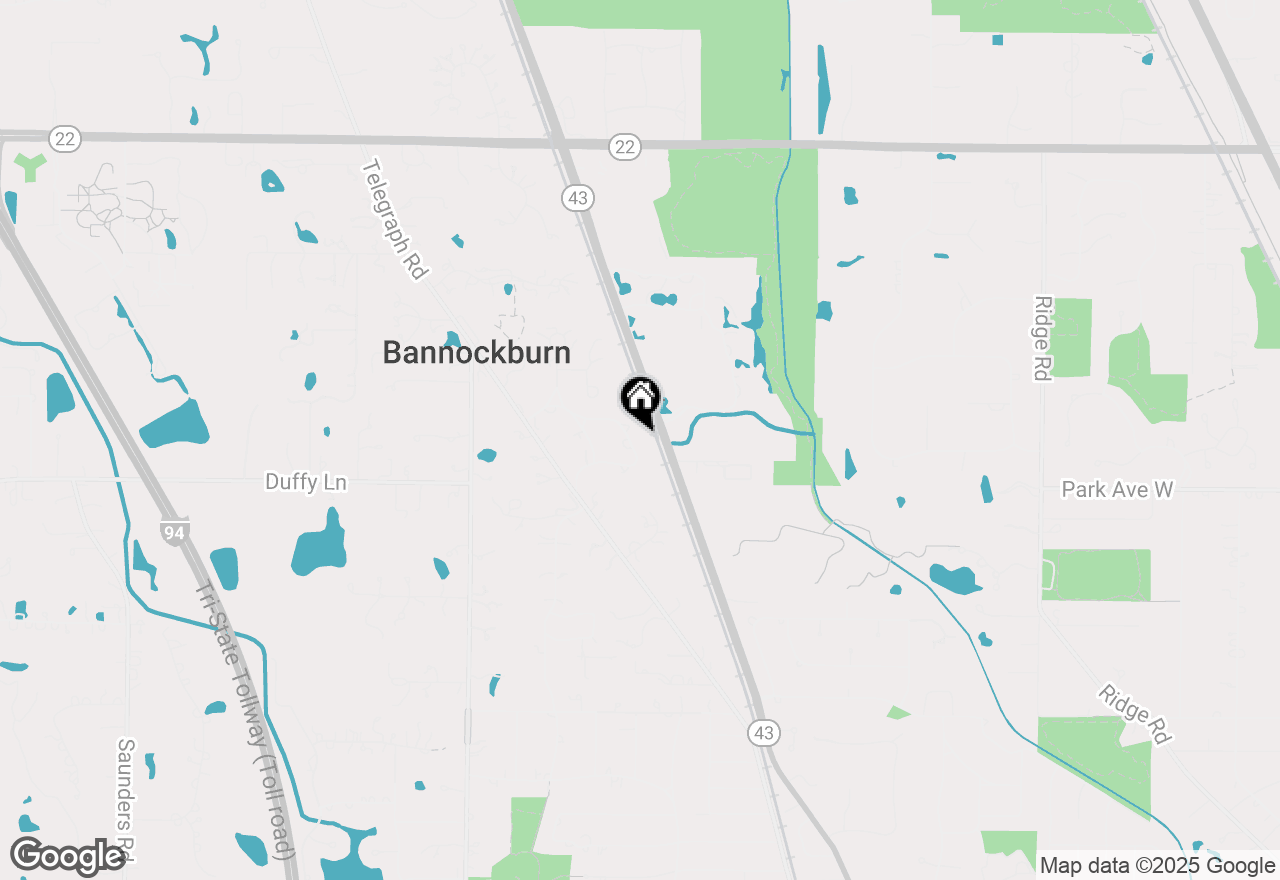 Map of 1235 Valley Road, Bannockburn, IL 60015