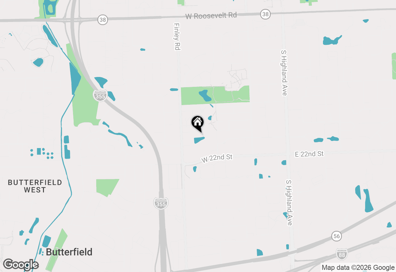 Map of 2015 S Finley Road #512, Lombard, IL 60148