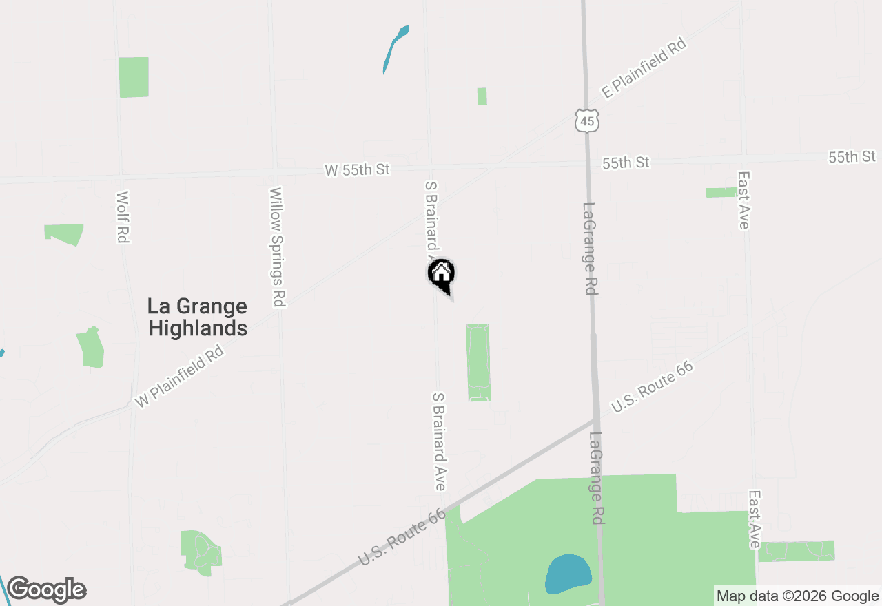 Map of 5859 S Brainard Avenue, Countryside, IL 60525