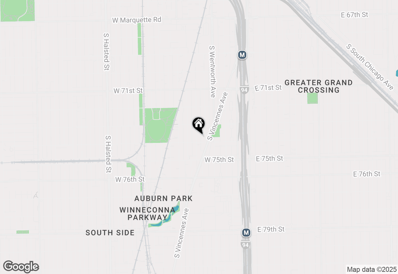 Map of 7345 S Princeton Avenue, Chicago, IL 60621