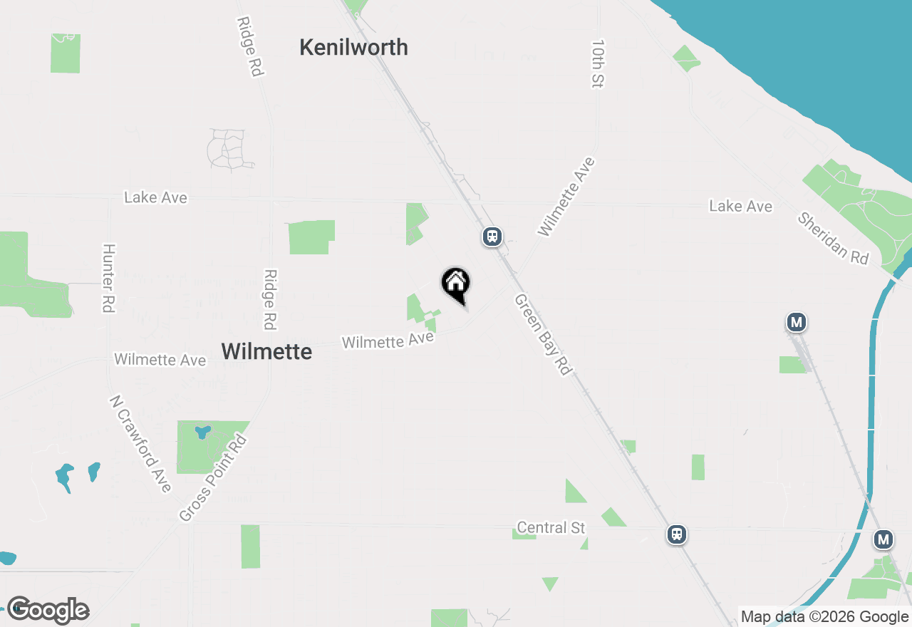 Map of (Address confidential), Wilmette, Illinois 60091