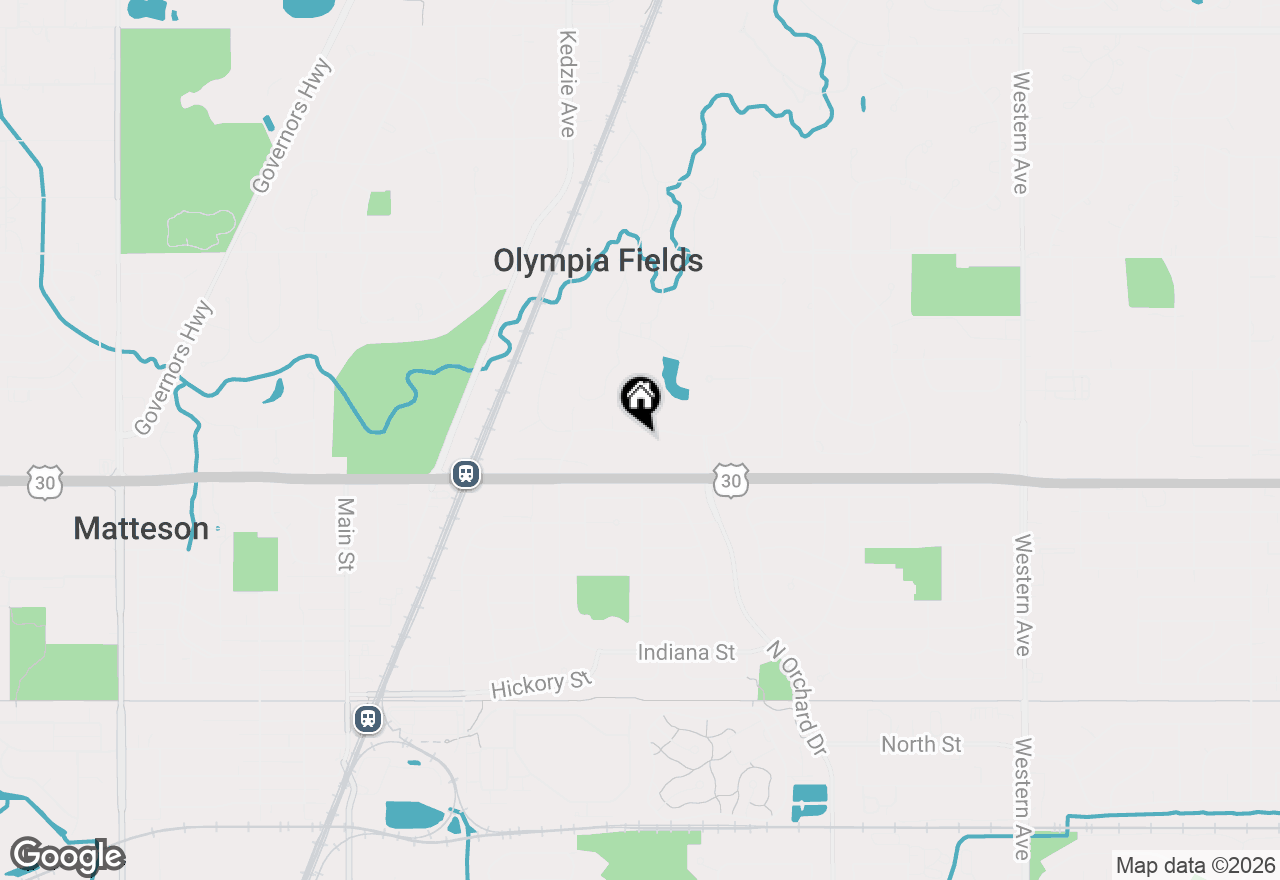 Map of 3050 London Drive, Olympia Fields, IL 60461
