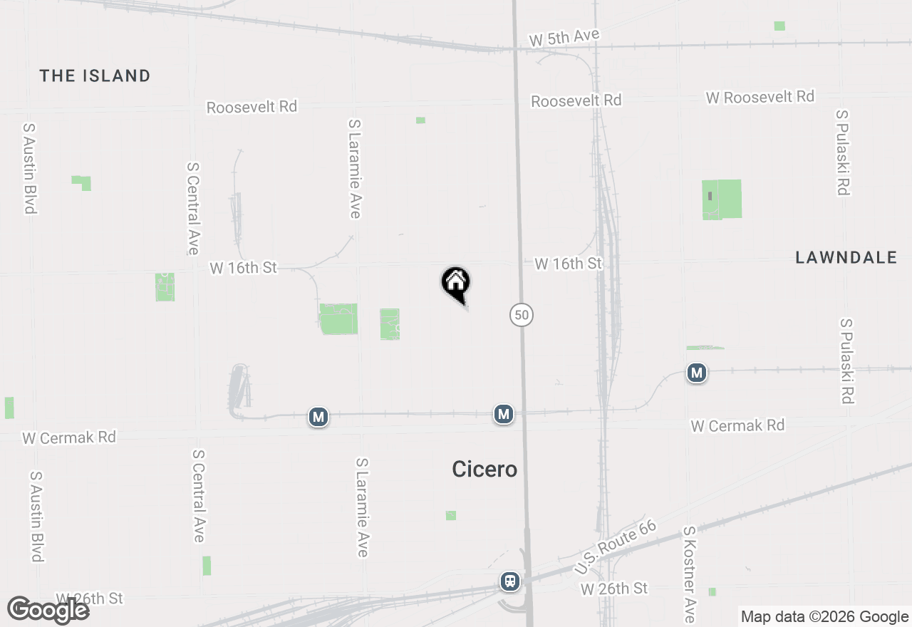 Map of 1804 S 49th Court, Cicero, IL 60804