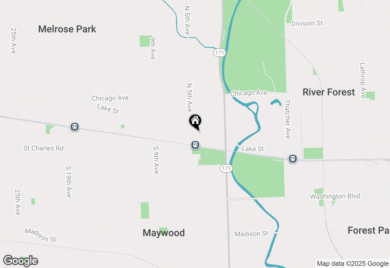 Map of 409 Lake Street, Maywood, IL 60153