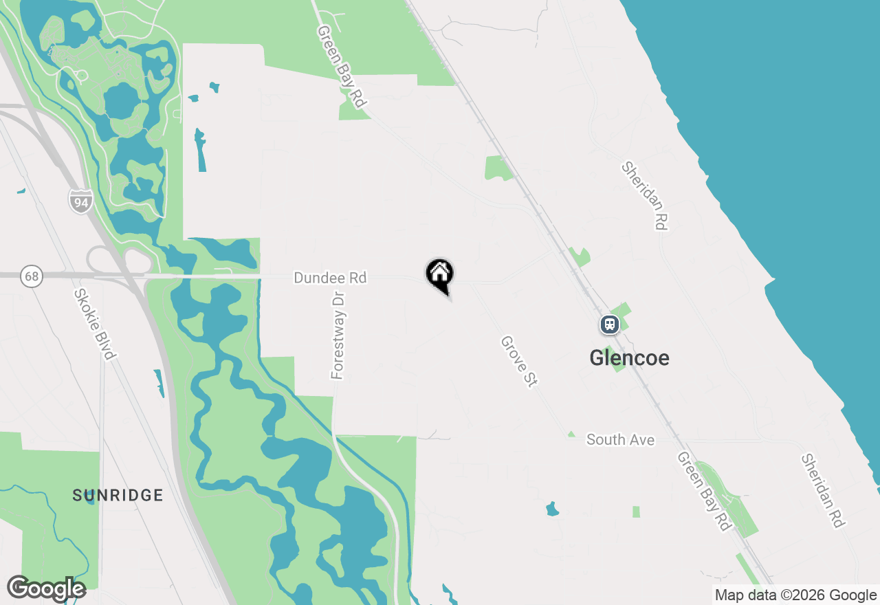 Map of 906 Bluff Street, Glencoe, IL 60022