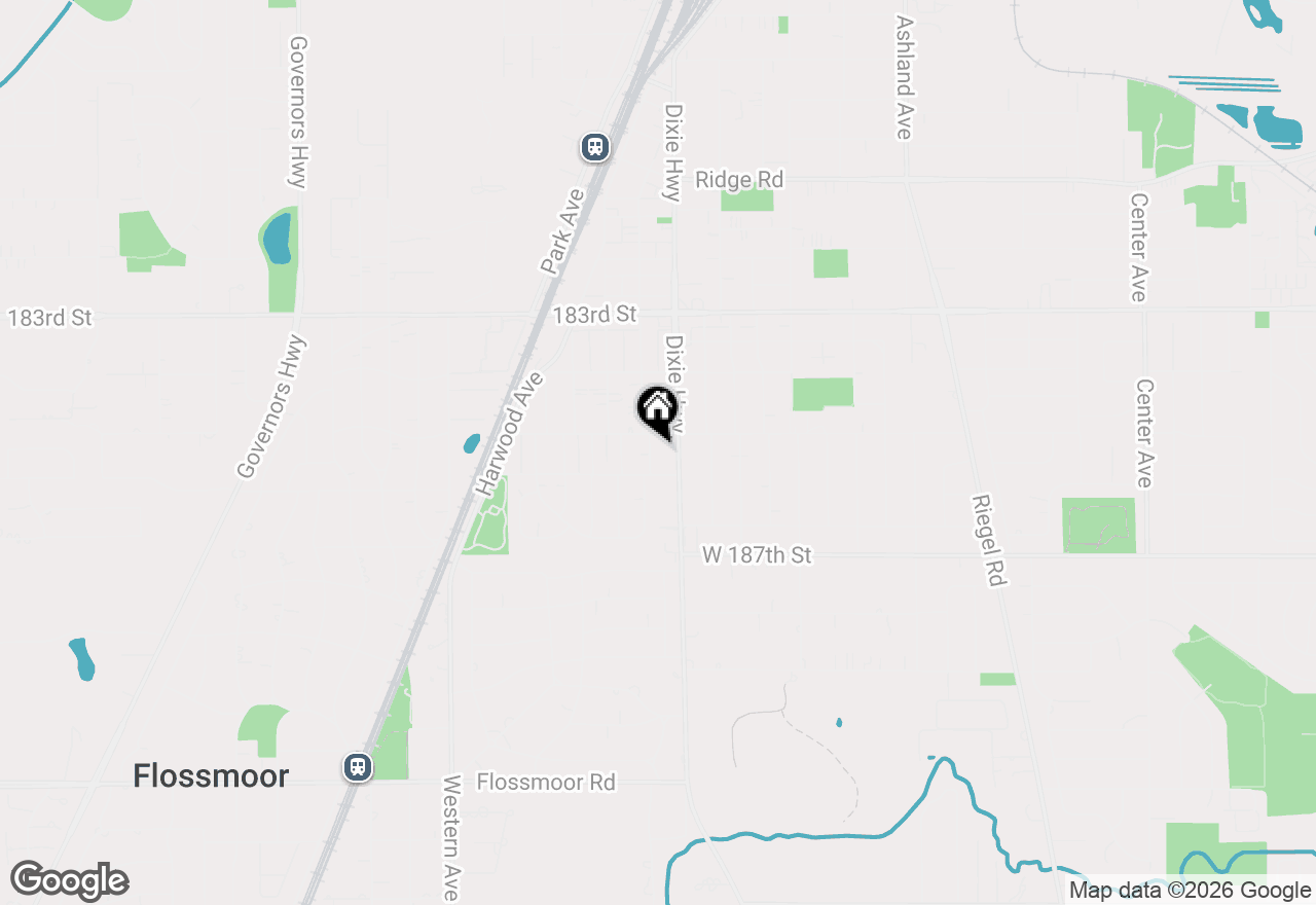 Map of 18513 Martin Avenue, Homewood, IL 60430